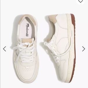 Madewell court Sneakers in White Leather